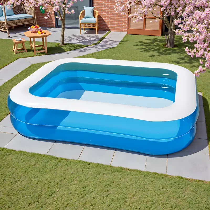4-person inflatable pool - sturdy PVC material