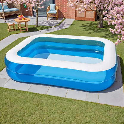 4-person inflatable pool - sturdy PVC material