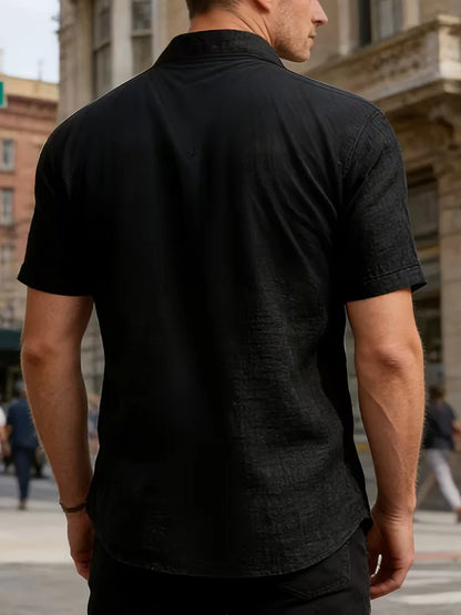 Chemise à manches courtes avec poches poitrine