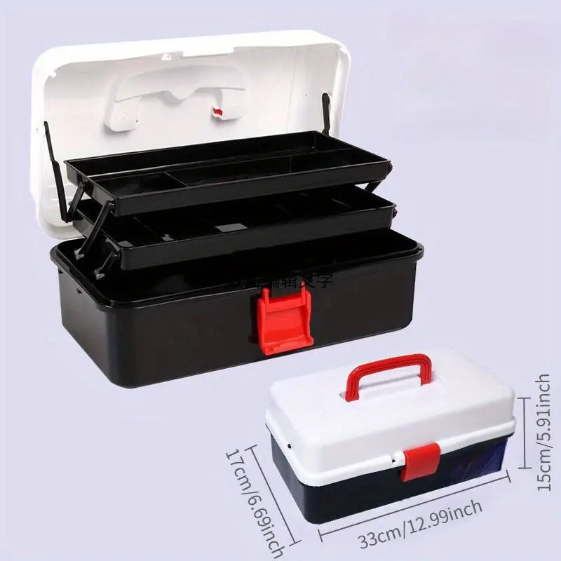 Fishing Tackle Box - 3 Layers - With Lock