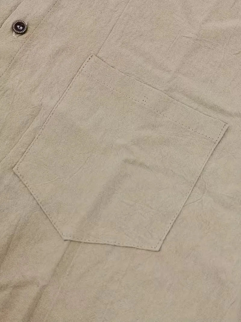 Chemise à manches courtes avec poche poitrine
