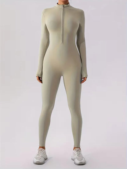 Jumpsuit with Mock Neckline
