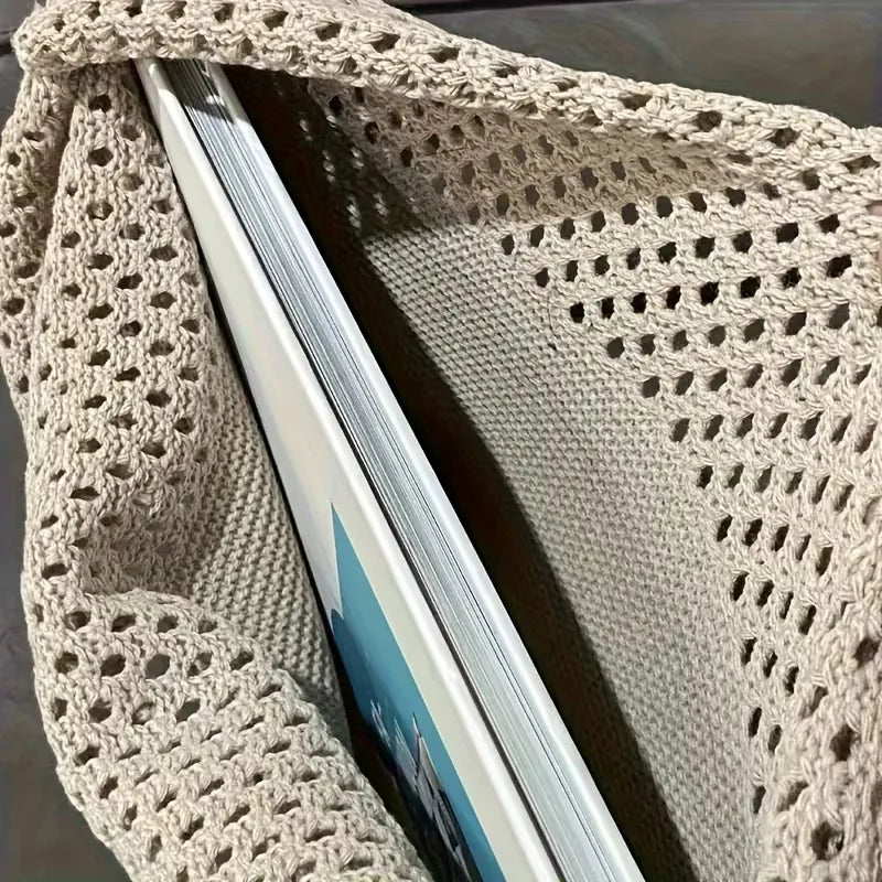 Sac de courses avec motif crochet ajouré