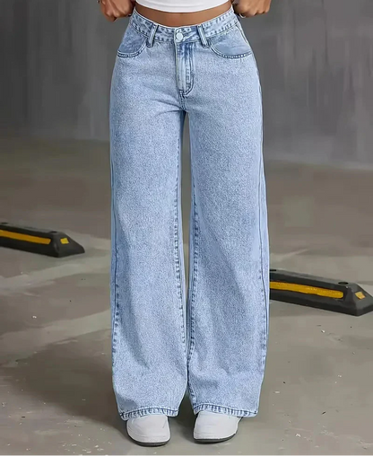 Jean à jambes larges