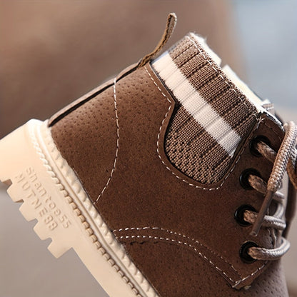 Outdoor ankle boots for boys with fleece lining - Rosso