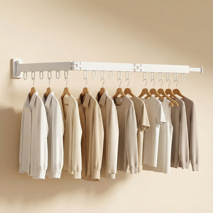 Extendable Wall Drying Rack for Clothes with Space-Saving and Sturdy Design