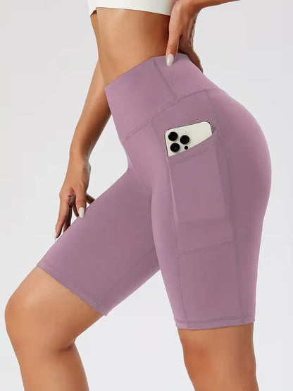 Shorts taille haute coupe slim