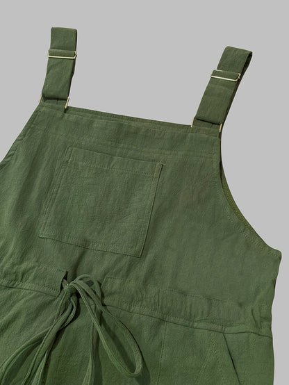 Ladies' Dungarees with Pockets – Vintage Loose-Fit Overall