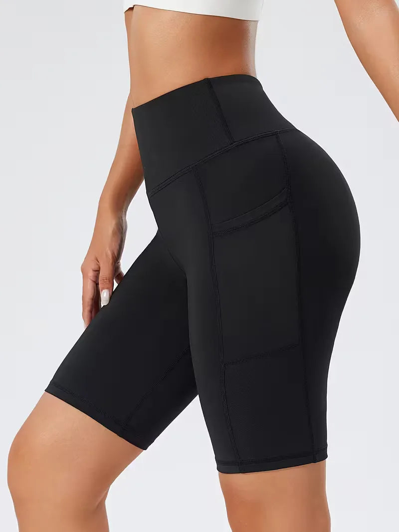 Shorts taille haute coupe slim
