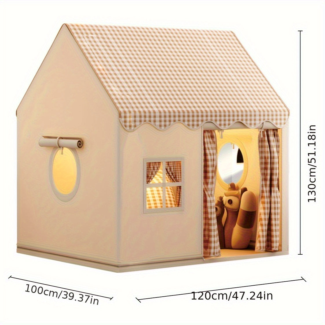 Cute Indoor Playhouse - For Hours of Playtime Fun