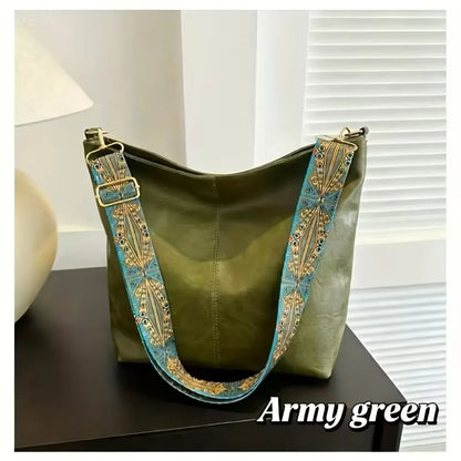 Sac à bandoulière avec sangle colorée