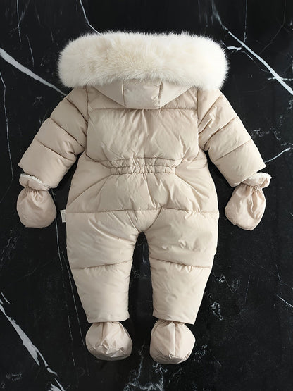 Detský overal Frosty – luxusný zimný overal s kapucňou na chladnejšie mesiace