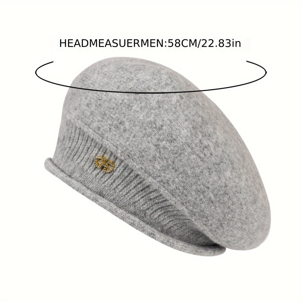 Elegantní pletený baret pro ženy - Elegance a teplo v zimě