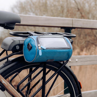 Praktická taška na bicykel na riadidlá s držiakom na smartfón a vodoodolným materiálom