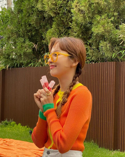Orange Crop Top with Sporty Fit and Summer Flair
