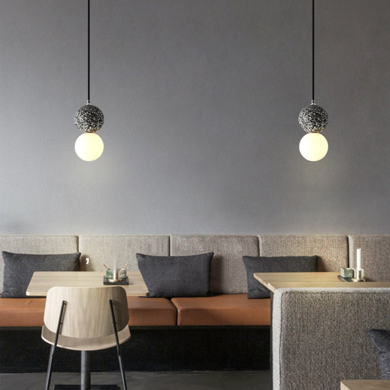 Modern Globe-Shaped Table Lamp with LED