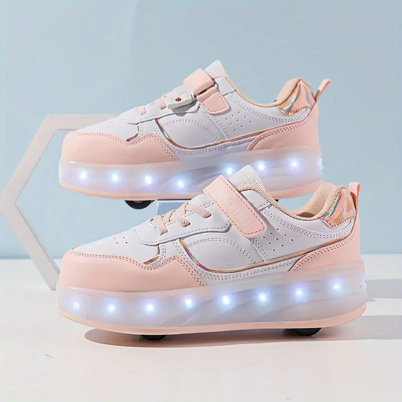 RollGlo - Trendy Roller Skates for Children - with Lights