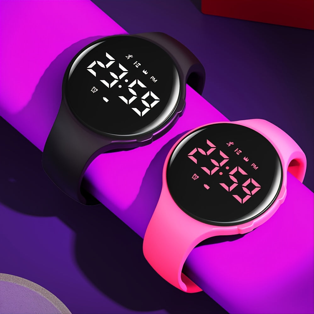 LED-Digitaluhr mit Schrittzähler und Vibrationsalarm – Fitnesstracker für Kinder