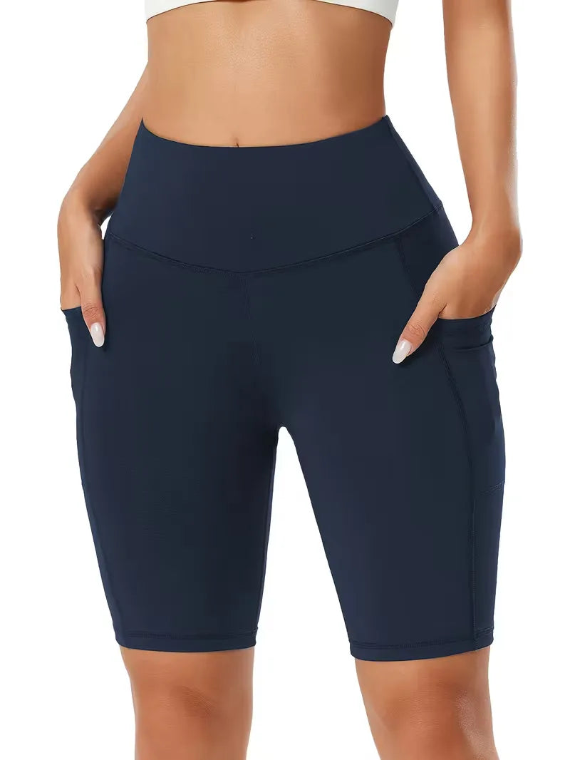Shorts taille haute coupe slim