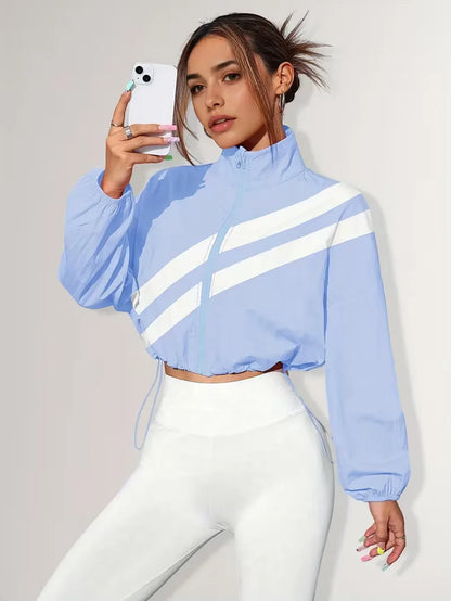 Veste de survêtement avec poignets élastiques