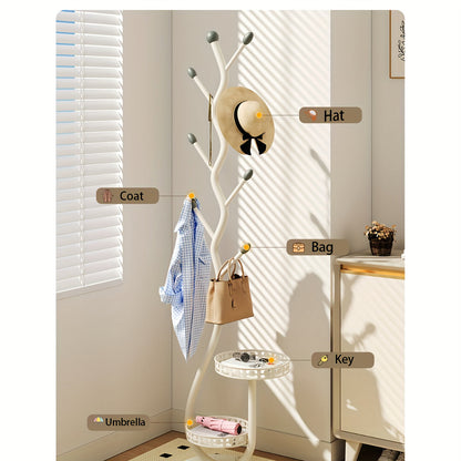 Perchero de pie BranchLine - almacenamiento práctico y elegante