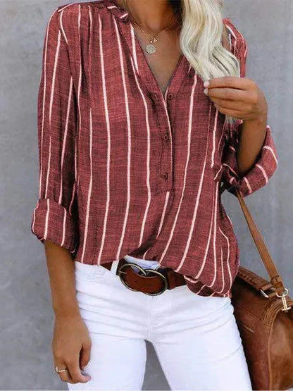 Avalon - Trendy Striped Blouse