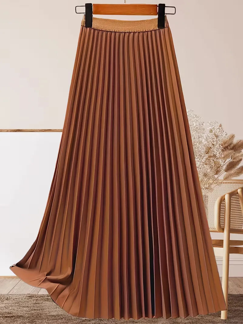 Jupe plissée taille haute