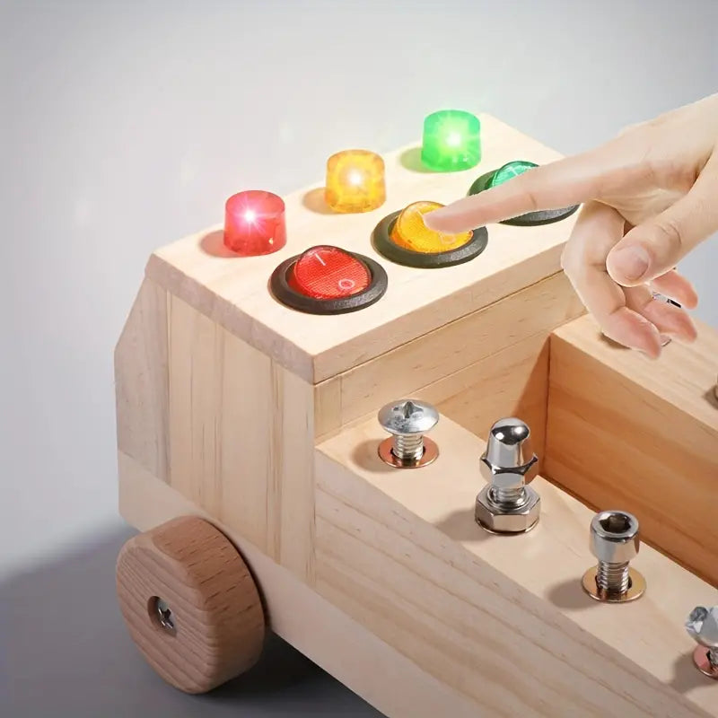 Montessori Busy Board - Learn & Play with LEDs - Creative Development