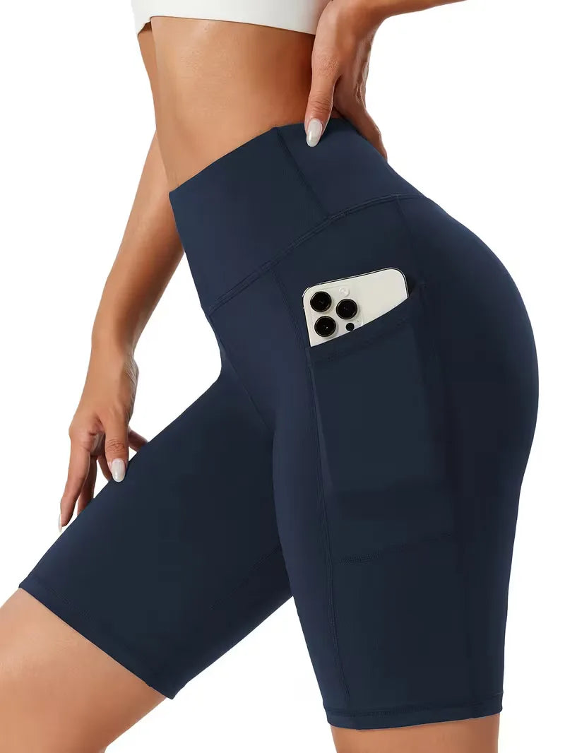 Shorts taille haute coupe slim