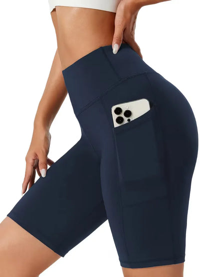 Shorts taille haute coupe slim