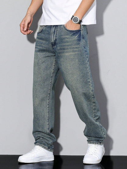 Plain Casual Men's Jeans