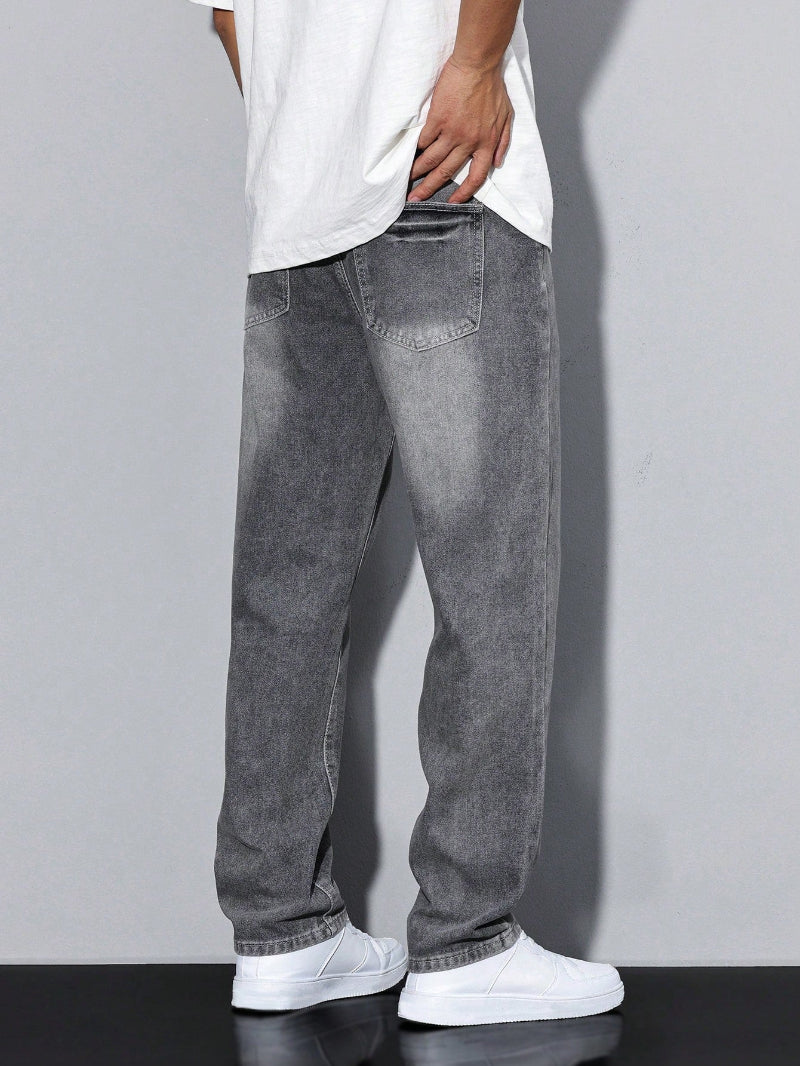 Plain Casual Men's Jeans