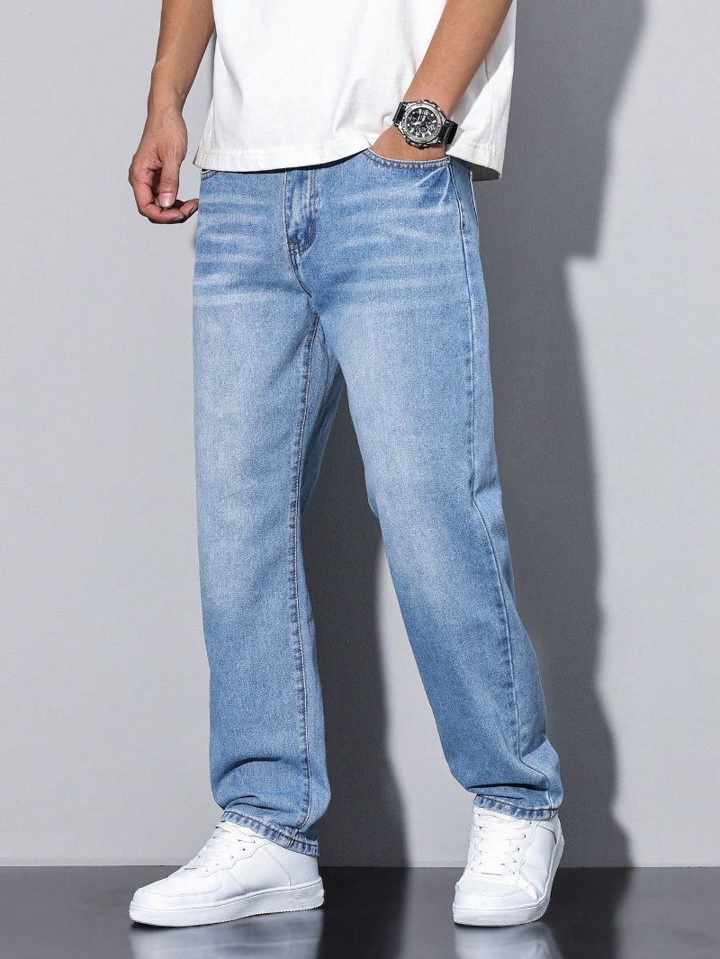 Plain Casual Men's Jeans