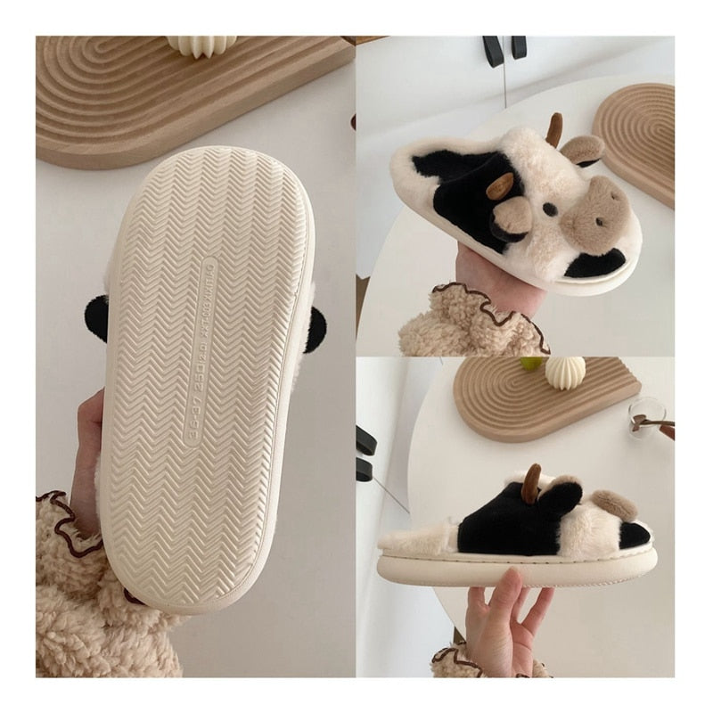 Snuggly Warm Animal Slippers with Soft Lining
