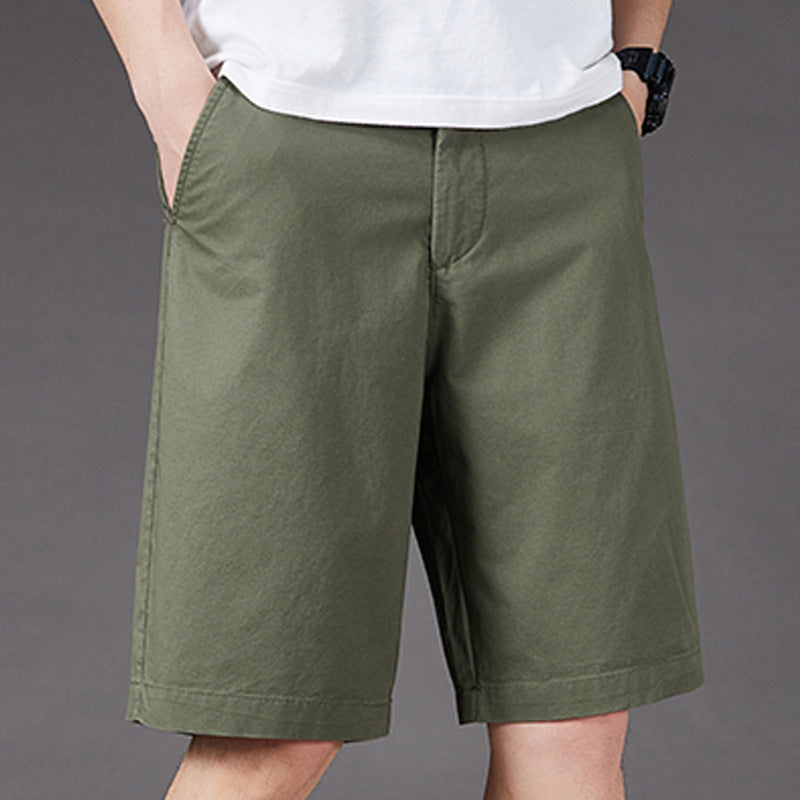 Ladies Casual Shorts with Drawstring and Side Pockets