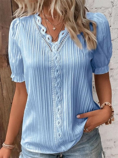 Modize - V-neck Elegant Shirt
