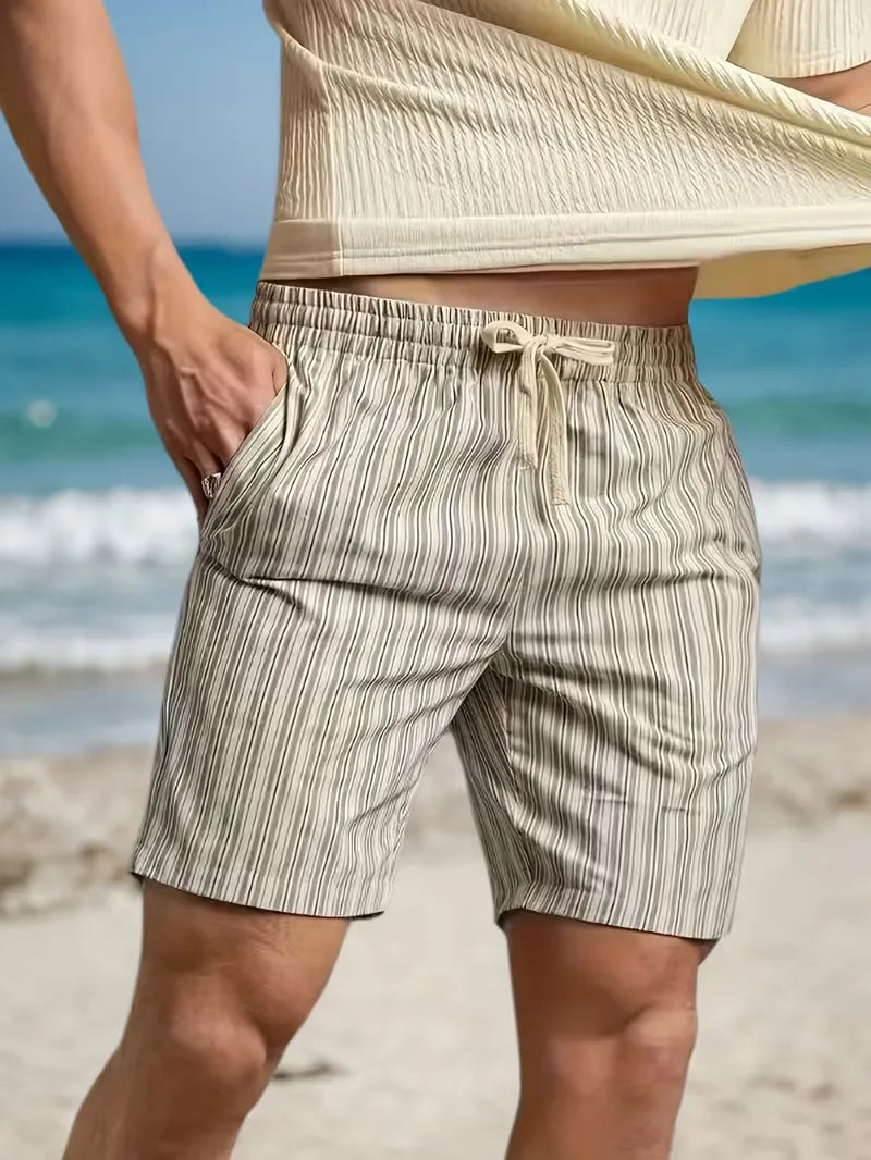 Shorts à rayures verticales