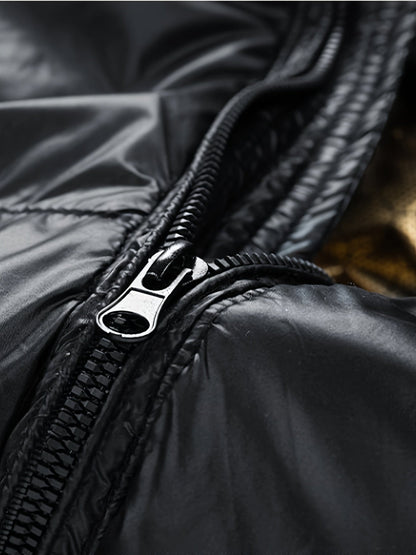 Warme winterjas van polyester met losse pasvorm en capuchon – Tommie