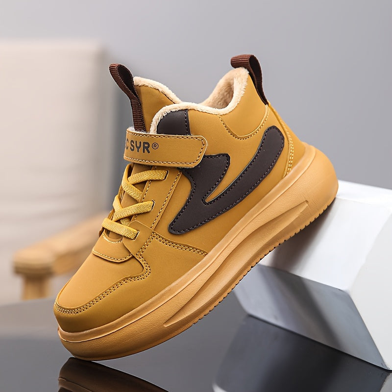 Modern, comfortable low sneakers with fleece lining for boys - Jack