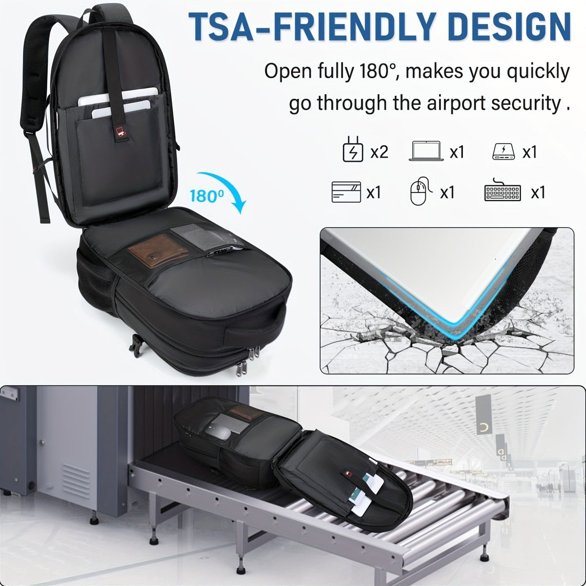 Mochila multifuncional - Amplia, práctica e ideal para el trabajo o los viajes