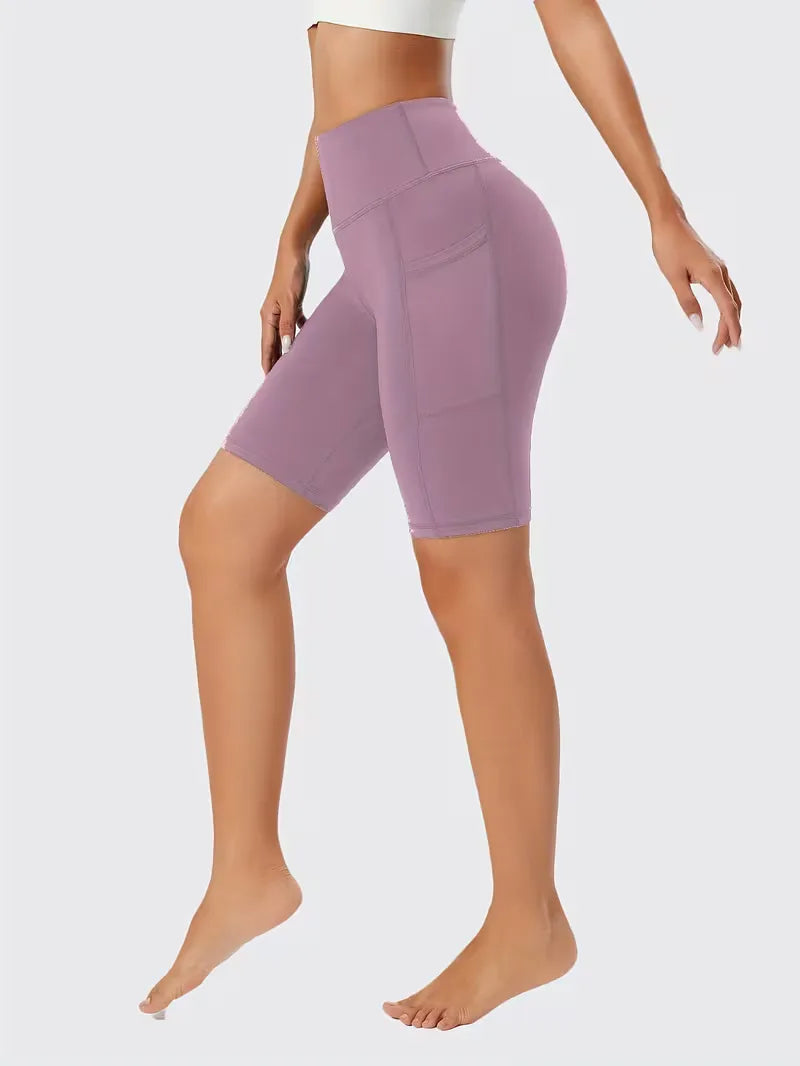 Shorts taille haute coupe slim