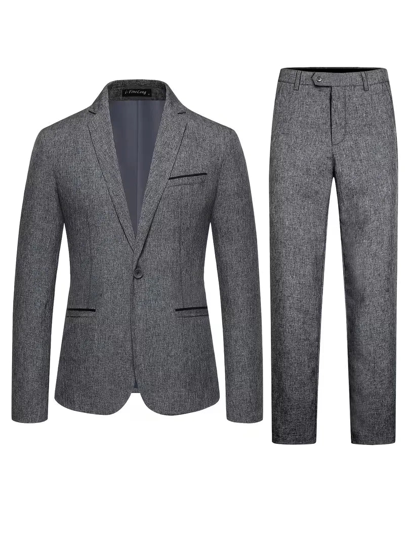 Costume avec coupe slim et manches longues