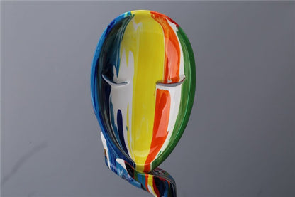 VibrantVisage - Colourful Face Sculpture
