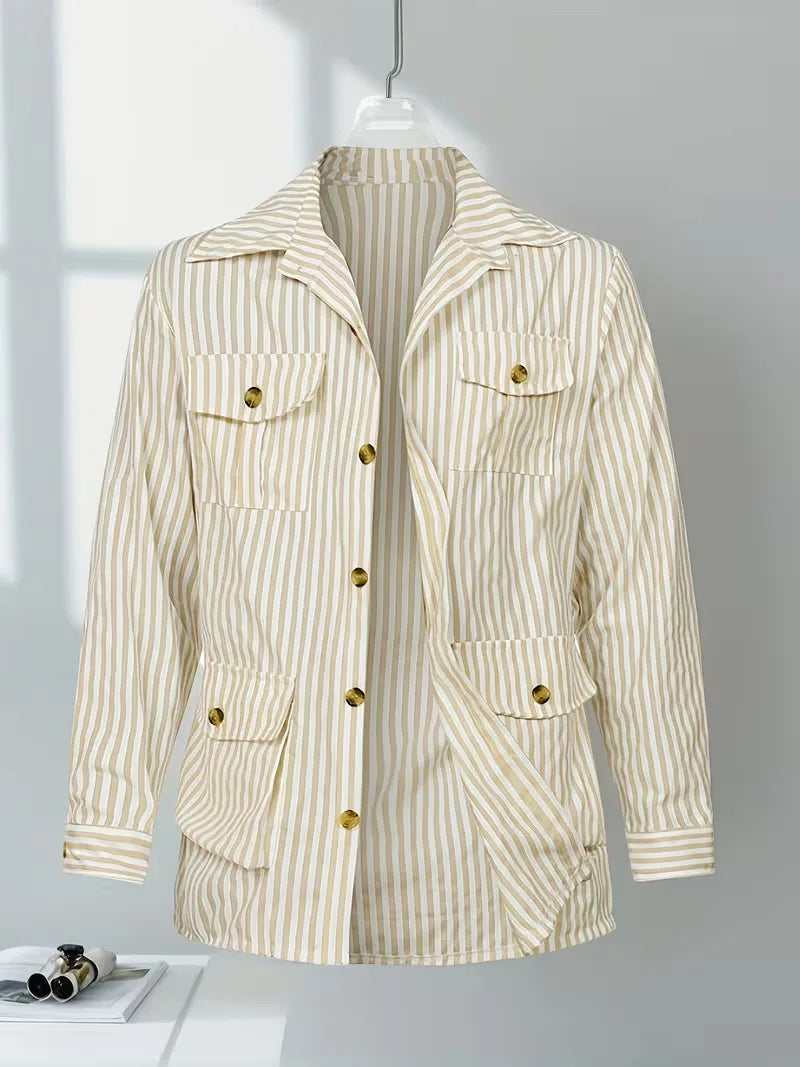 Chemise décontractée rayée