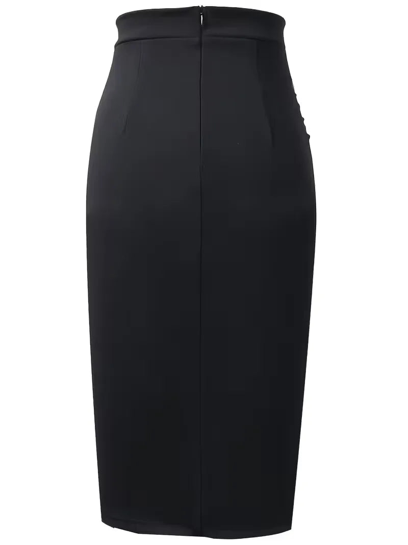 Jupe plissée taille haute