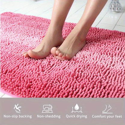 Chenille Bath Mat – Luxury and Comfort for Bathroom and Entrance