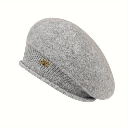 Elegantní pletený baret pro ženy - Elegance a teplo v zimě