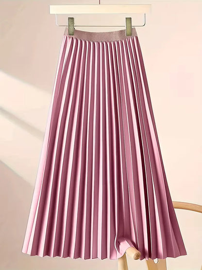 Jupe plissée taille haute