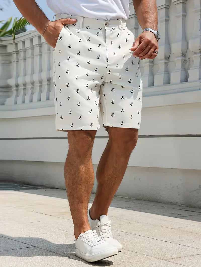 Shorts avec motif d'ancre