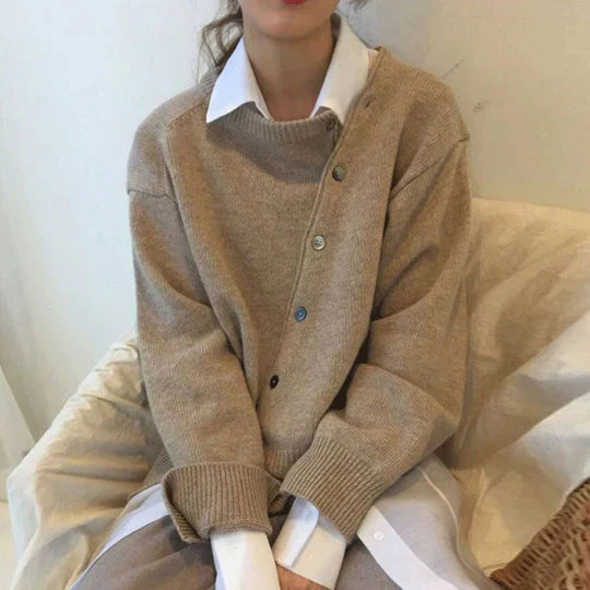 Luxury Button-Down Jumper